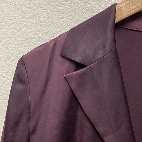 Sisley Satin 3 Button Blazer Size 8 - Picture 4 of 5